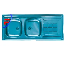 سینک ظرفشویی معمولی اخوان آبی آنجل 50×120  - Akhavan sink 120×50